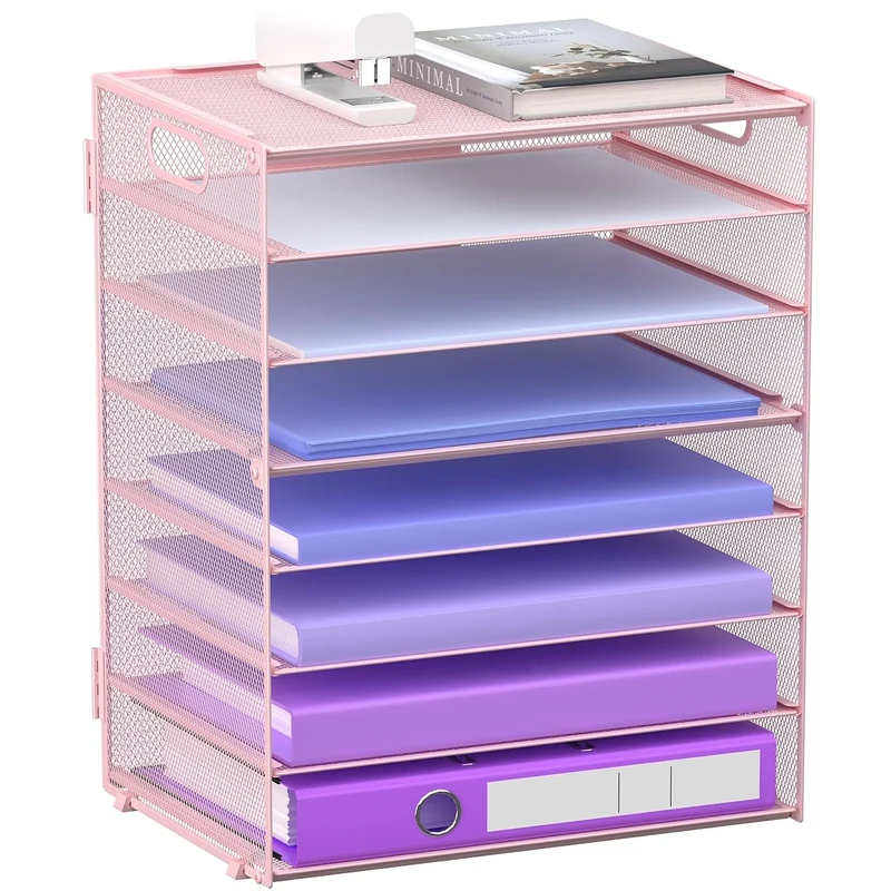Multi-Tier Paper Tray Organizer GoldOrcle Organizers